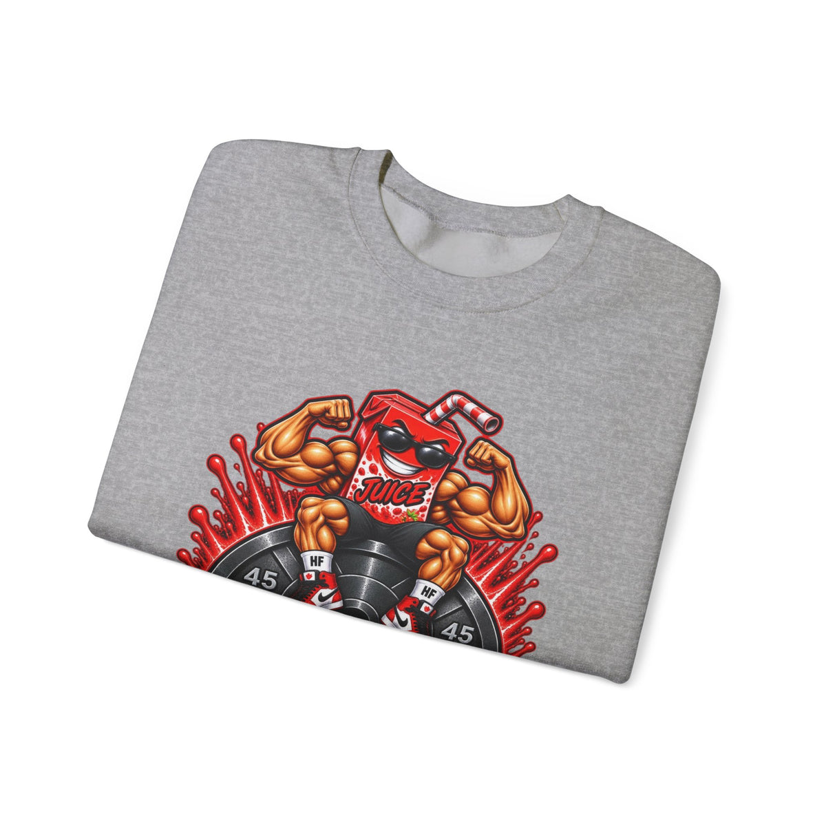 Holsclaw Fitness Crewneck Sweatshirt — Train Hard, Stay Juiced Gym Pullover