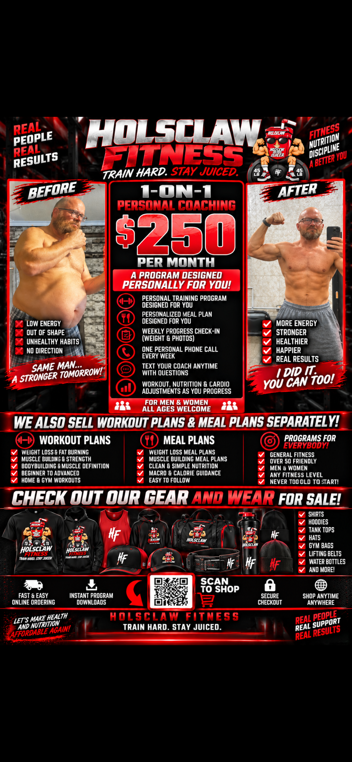 1-on-1 Personal Coaching – $250/Month