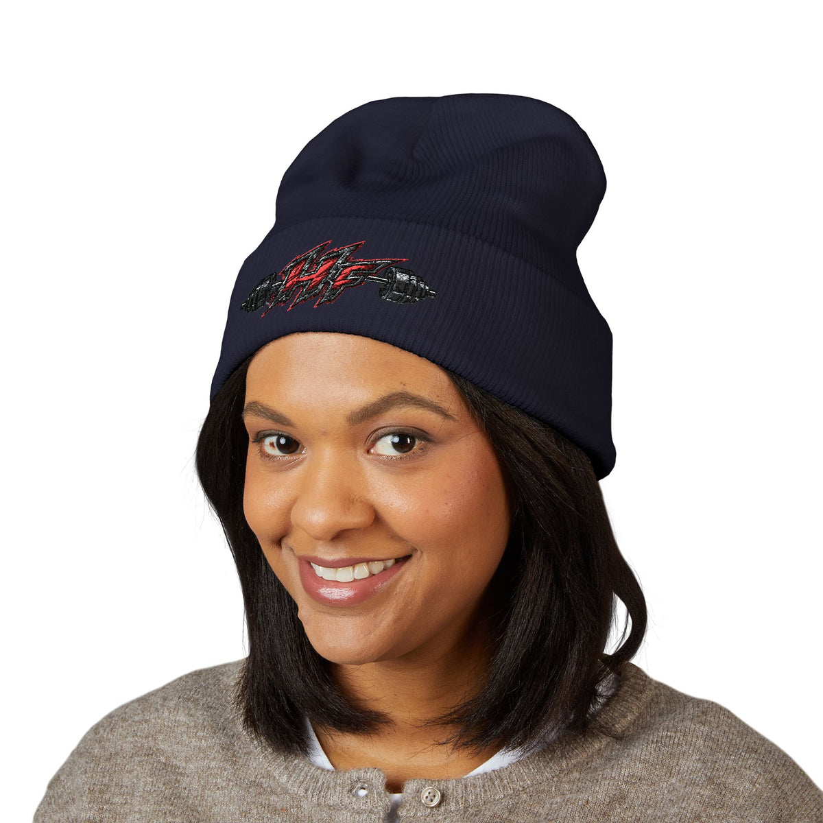 Holsclaw Fitness HF Barbell Embroidered Beanie